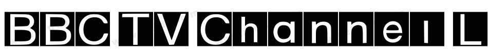 BBC TV Channel Logos字体转换